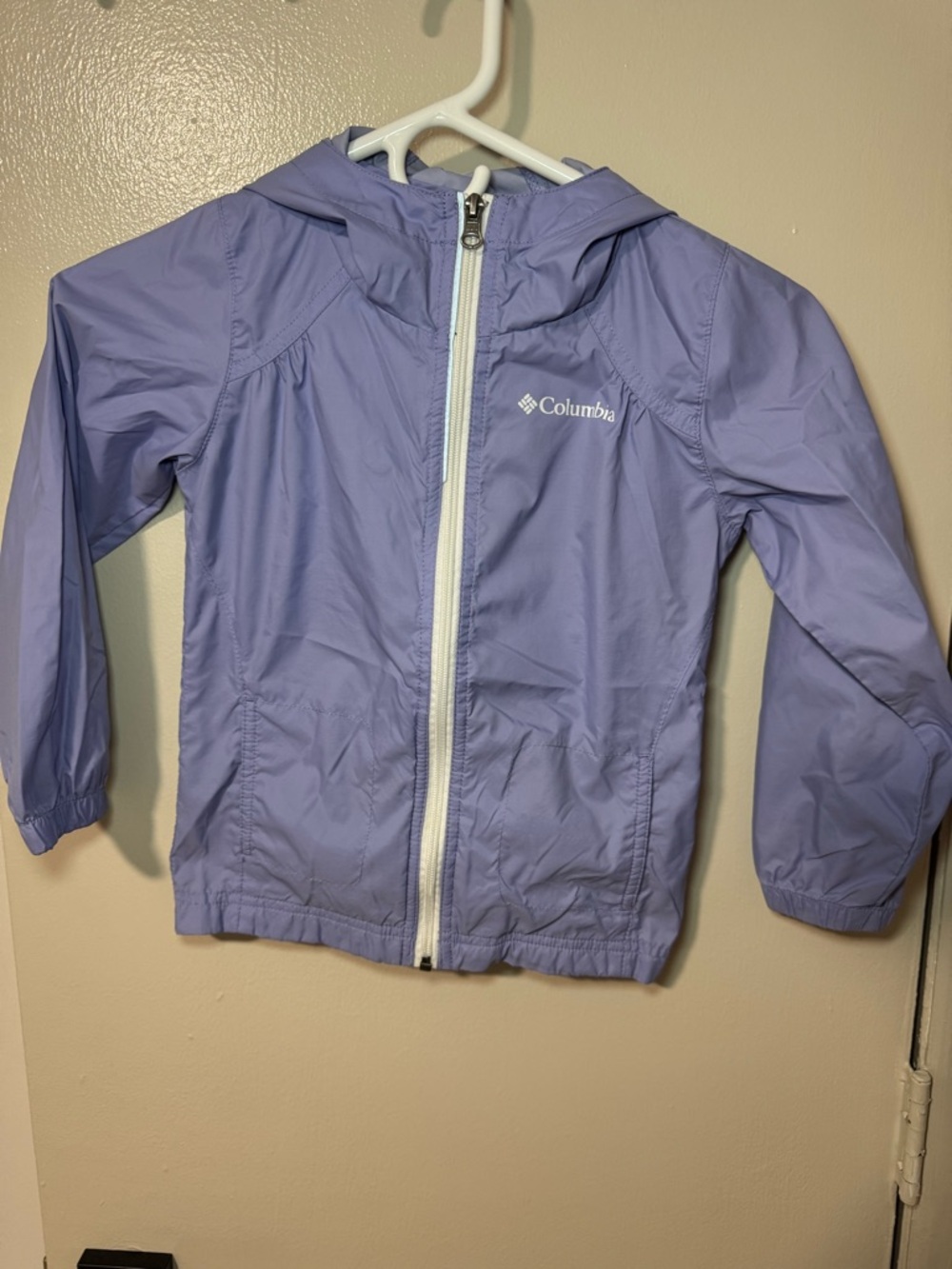 Columbia Lilac Hooded Girls' Windbreaker